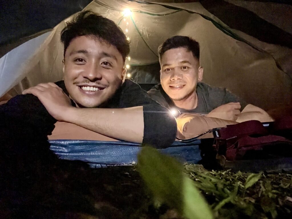 Night camp in Treasure Mountain