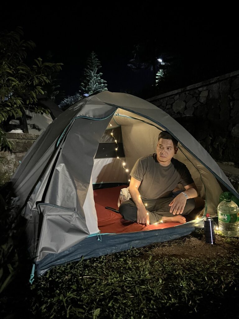Night camping in Treasure Mountain