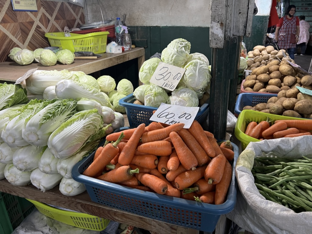 Vegetables in Baguio City Market