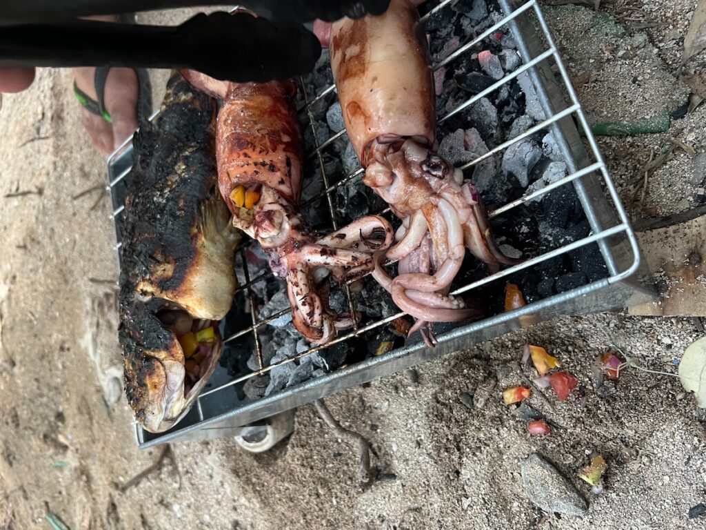 Grilled Pusit and Fish